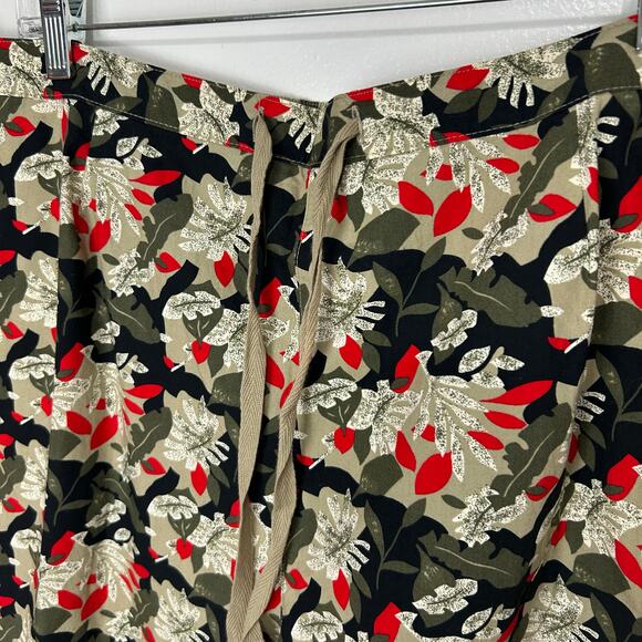Sag Harbor Tropical Capri Pants NWT 2X Womens 100% Cotton Elastic Pull On - Picture 4 of 11